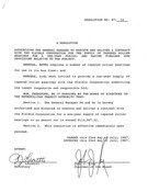 July 1987 Board Resolutions