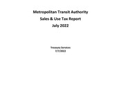 Sales Tax Report (July 2022)