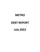 Debt Report - July 2022