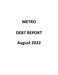 Debt Report - August 2022