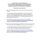 FY21 & FY22 Questions and Answers - 5307 / 5337 / 5339