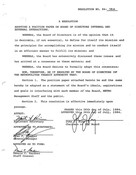 July 1984 Board Resolutions