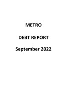 Debt Report - September 2022